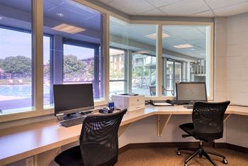 Business center with high speed internet